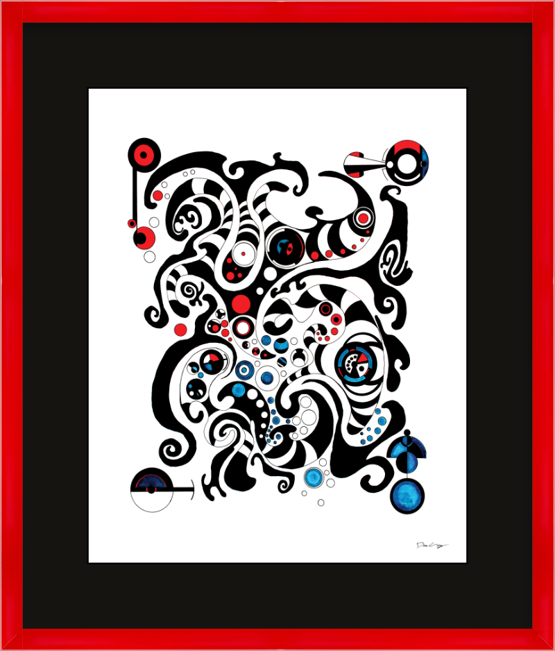 "Fluid Thought" Framed Fine Art Print (Giclée)