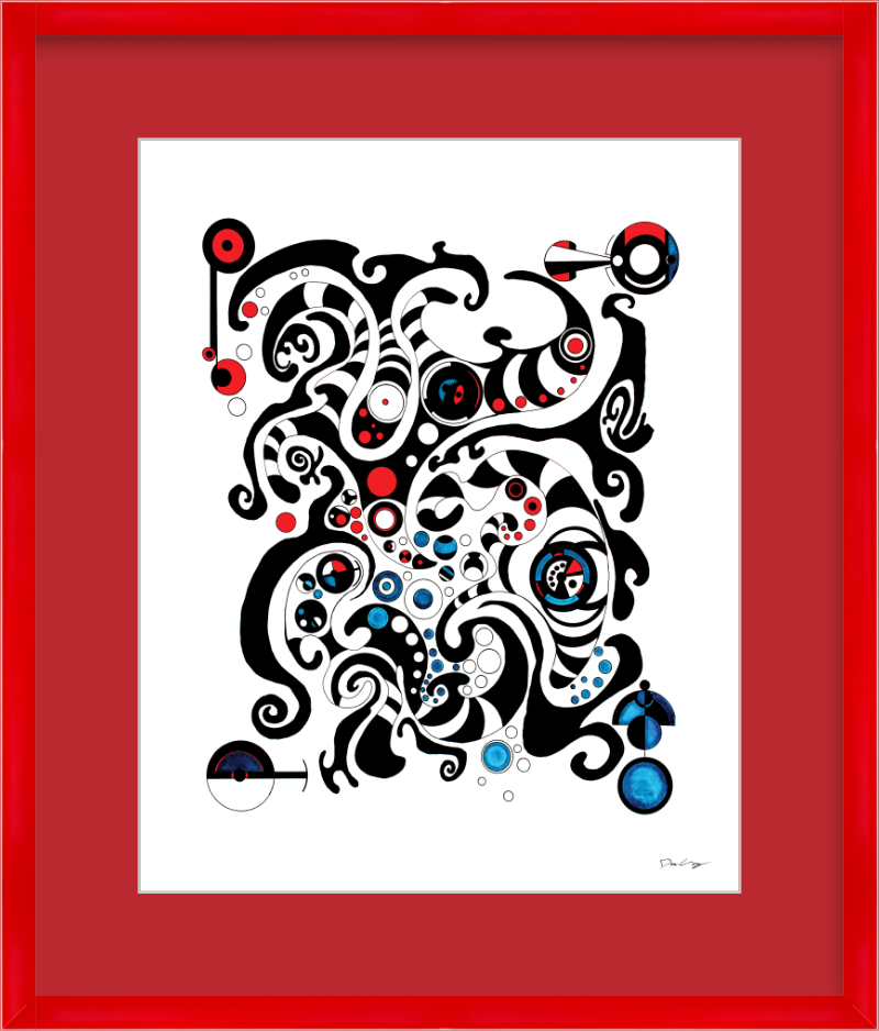 "Fluid Thought" Framed Fine Art Print (Giclée)