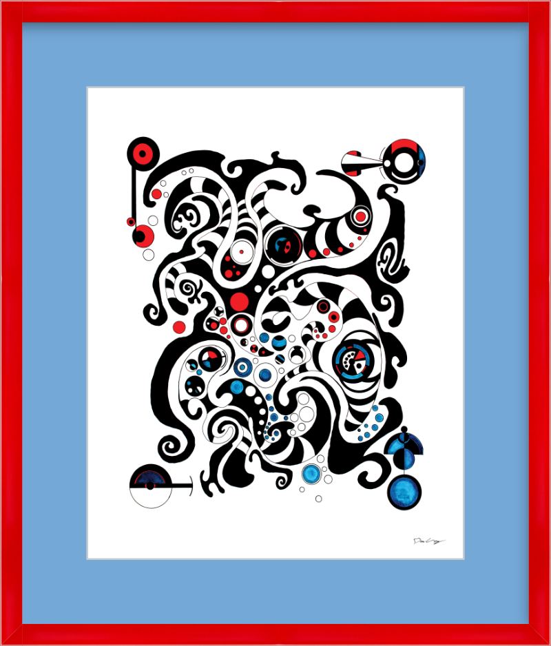 "Fluid Thought" Framed Fine Art Print (Giclée)
