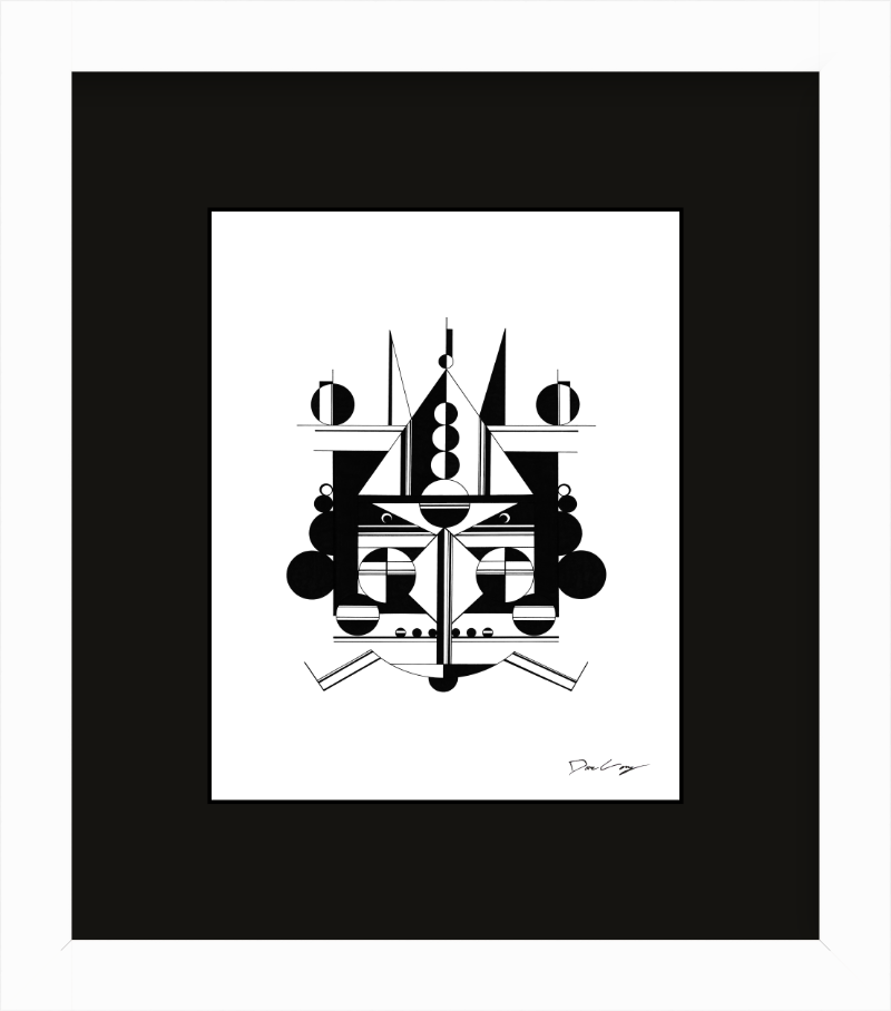 "Black Cruiser" Framed Fine Art Print (Giclée)