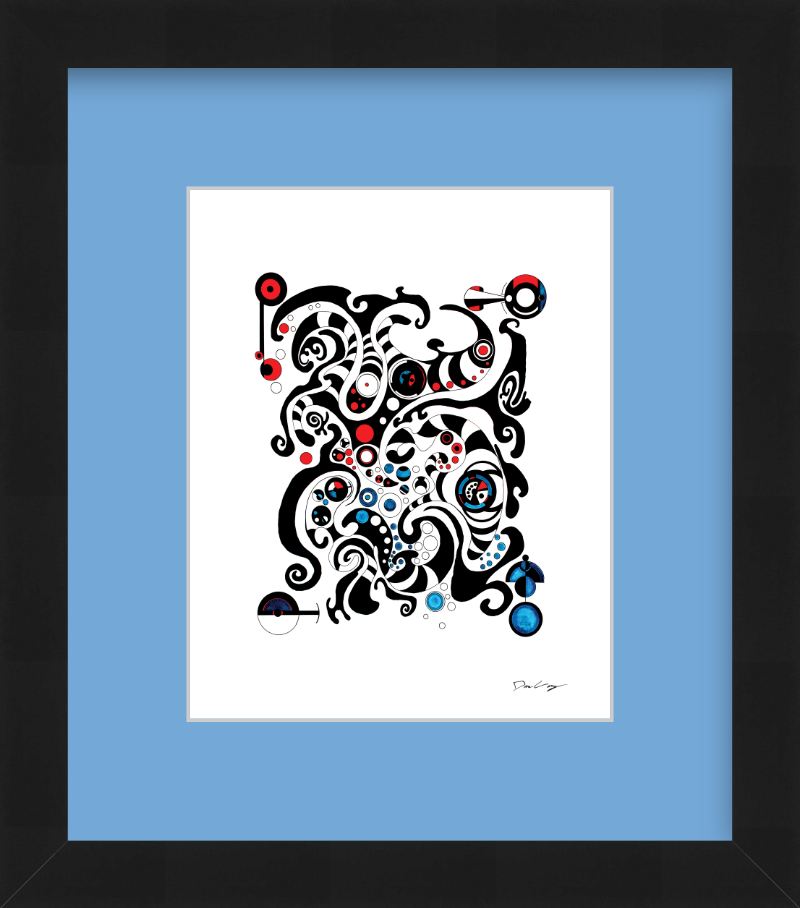 "Fluid Thought" Framed Fine Art Print (Giclée)