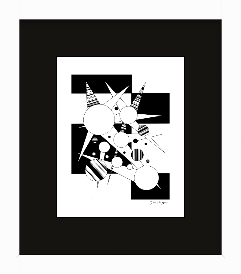"Fire Star" Framed Fine Art Print (Giclée)