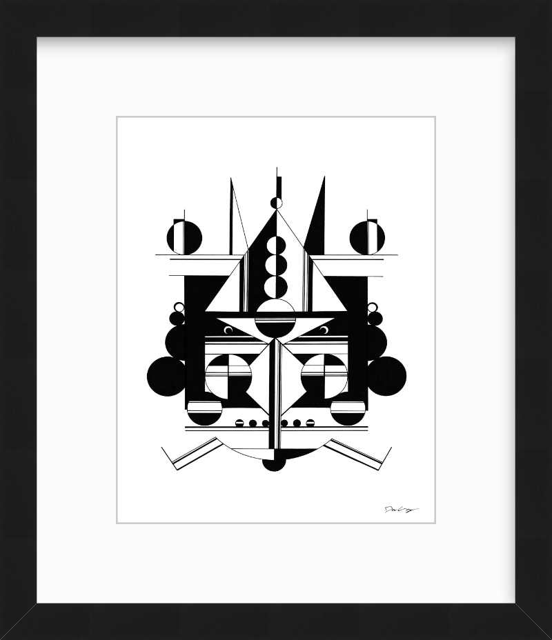 "Black Cruiser" Framed Fine Art Print (Giclée)