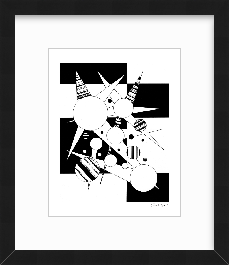 "Fire Star" Framed Fine Art Print (Giclée)