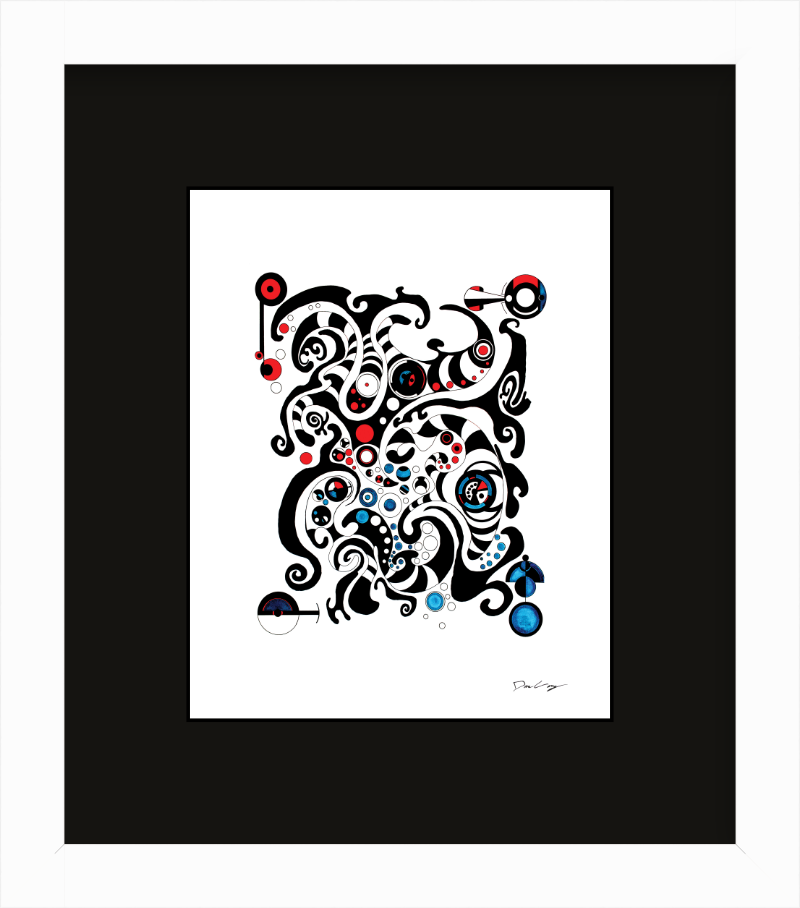 "Fluid Thought" Framed Fine Art Print (Giclée)