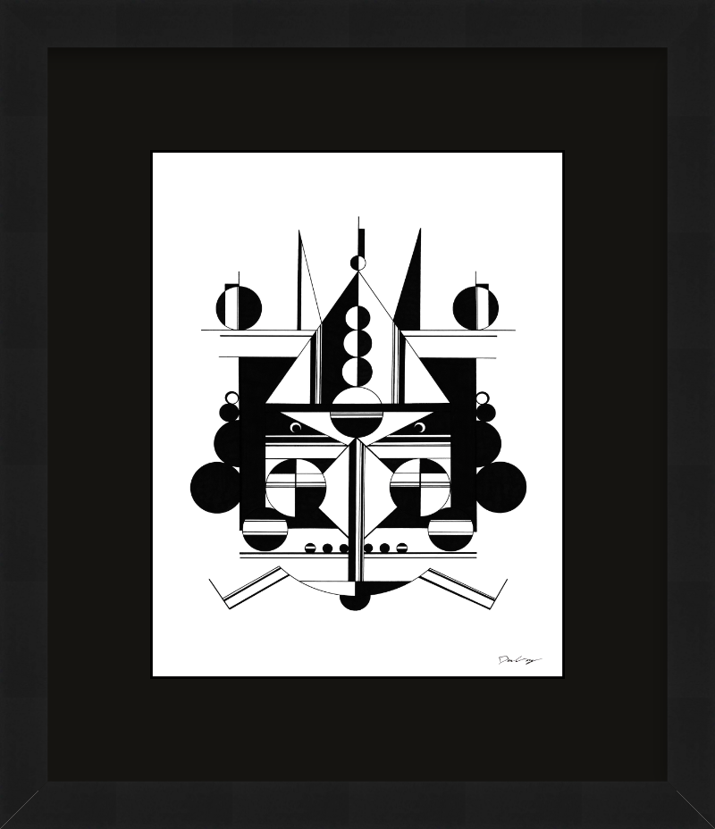 "Black Cruiser" Framed Fine Art Print (Giclée)