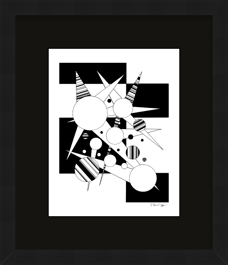 "Fire Star" Framed Fine Art Print (Giclée)