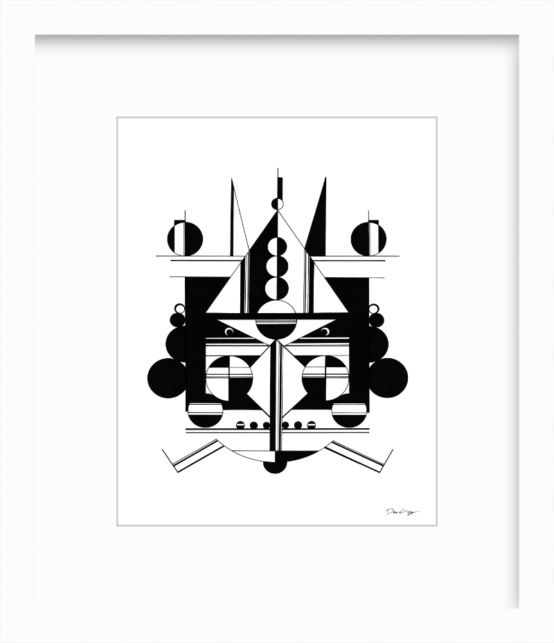 "Black Cruiser" Framed Fine Art Print (Giclée)