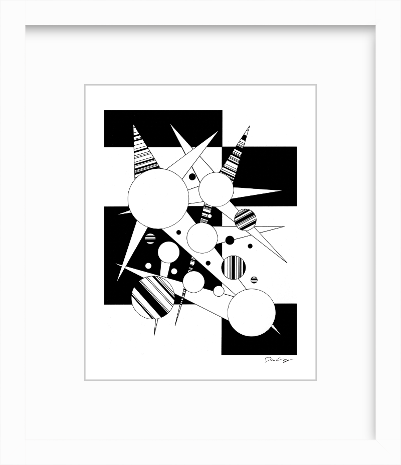"Fire Star" Framed Fine Art Print (Giclée)