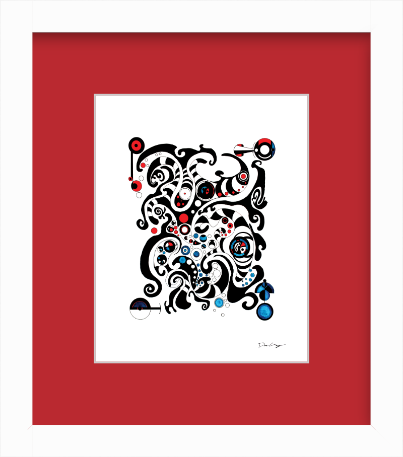 "Fluid Thought" Framed Fine Art Print (Giclée)