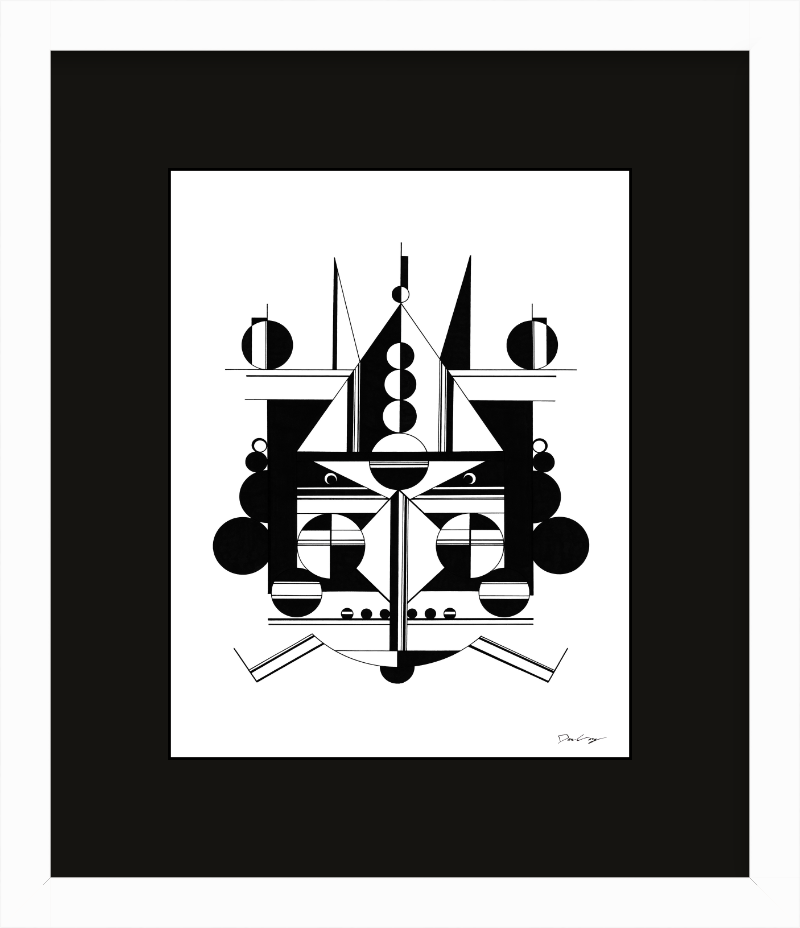 "Black Cruiser" Framed Fine Art Print (Giclée)