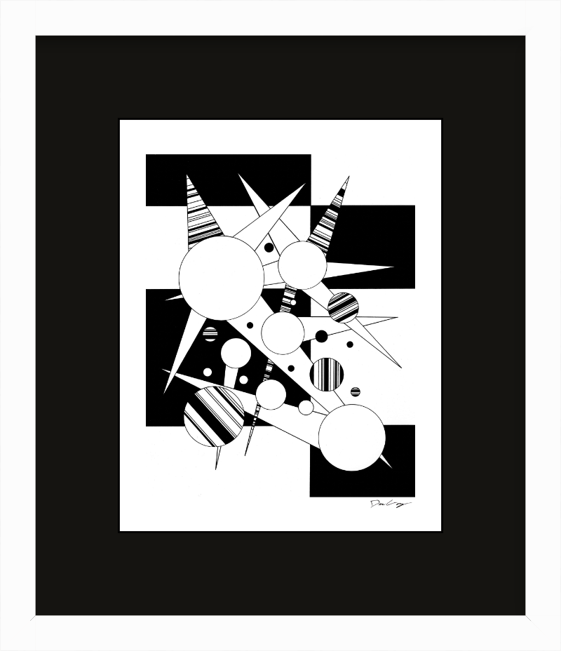 "Fire Star" Framed Fine Art Print (Giclée)