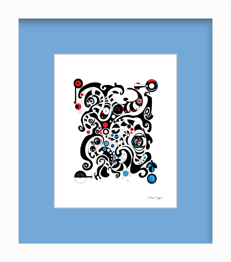 "Fluid Thought" Framed Fine Art Print (Giclée)