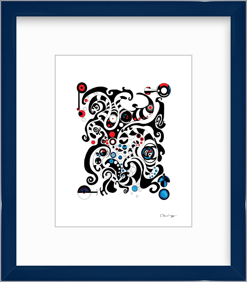 "Fluid Thought" Framed Fine Art Print (Giclée)